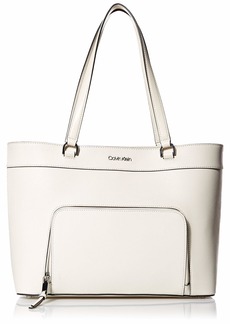 calvin klein louise leather tote