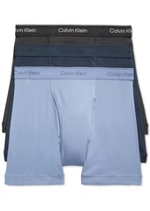 Calvin Klein Men's 3-Pack Cotton Classics Boxer Briefs Underwear - BLACK/SHADE/CONVOY