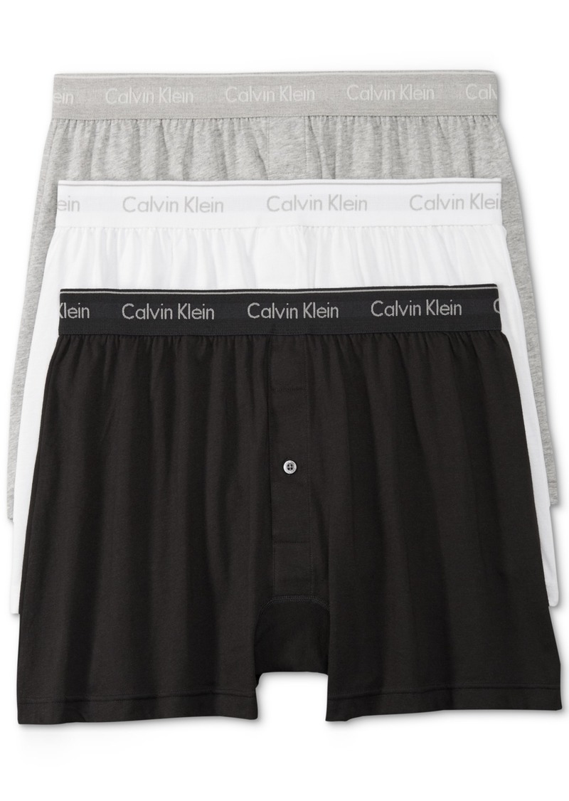 Calvin Klein Men's 3-Pack Cotton Classics Knit Boxers