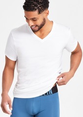 Calvin Klein Men's 3-Pack Cotton Classics Short-Sleeve V-Neck Undershirts - White