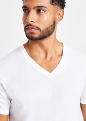 Calvin Klein Men's 3-Pack Cotton Classics Short-Sleeve V-Neck Undershirts - White