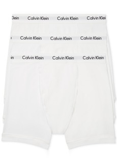 Calvin Klein Men's 3-Pack Cotton Stretch Boxer Briefs Underwear - White