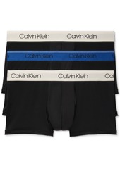 Calvin Klein Men's 3-Pack Microfiber Stretch Low-Rise Trunks