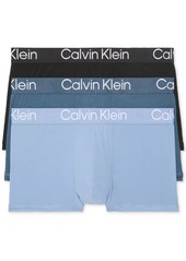 Calvin Klein Men's 3-Pack Ultra Soft Modern Modal Trunk Underwear - Black Assorted