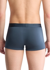 Calvin Klein Men's 3-Pk Black Microfiber Low Rise Trunk Underwear - Black, Blue, White