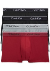 Calvin Klein Men's 3+1 Value Pack Micro Stretch Low-Rise Trunks - Black Assorted