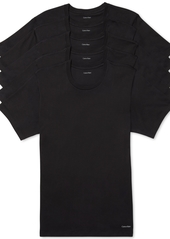 Calvin Klein Men's 5-Pk. Cotton Classics Crew Neck Undershirts, Created for Macy's