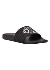 Calvin Klein Men's Alonzo Ribbed Slide Sandal Men's Shoes