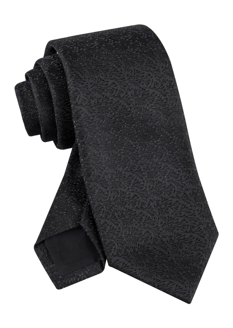 Calvin Klein Men's Anders Floral Tie - Black