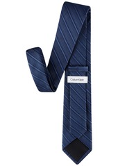 Calvin Klein Men's Bass Stripe Tie - Navy