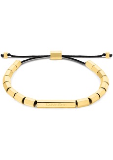 Calvin Klein Men's Beaded Bracelet - Gold