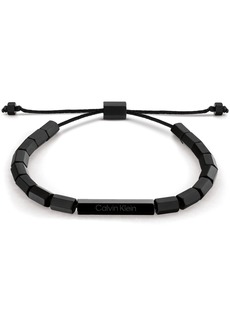 Calvin Klein Men's Beaded Bracelet - Black