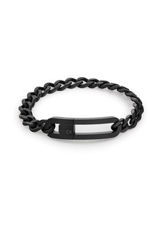 Calvin Klein Men's Black Stainless Steel Bracelet - Black
