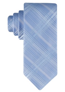 Calvin Klein Men's Briar Plaid Tie - Blue