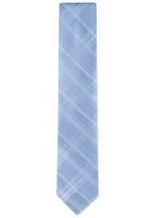 Calvin Klein Men's Briar Plaid Tie - Blue