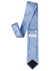 Calvin Klein Men's Briar Plaid Tie - Blue