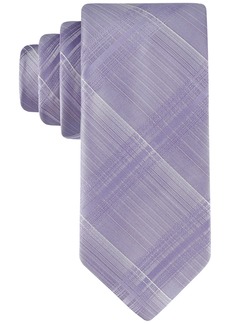 Calvin Klein Men's Briar Plaid Tie - Lilac