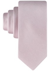 Calvin Klein Men's Catrina Solid Stripe Tie - Pink