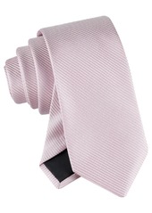 Calvin Klein Men's Catrina Solid Stripe Tie - Pink