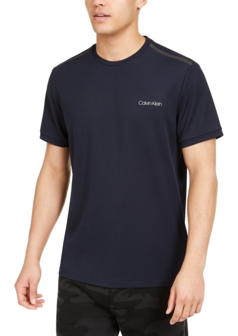 Calvin Klein Men's Move 365 Logo Tipped Crewneck T-Shirt | Tops