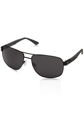 Calvin Klein Men's CK20319S Aviator Sunglasses MATTE BLACK/CHARCOAL
