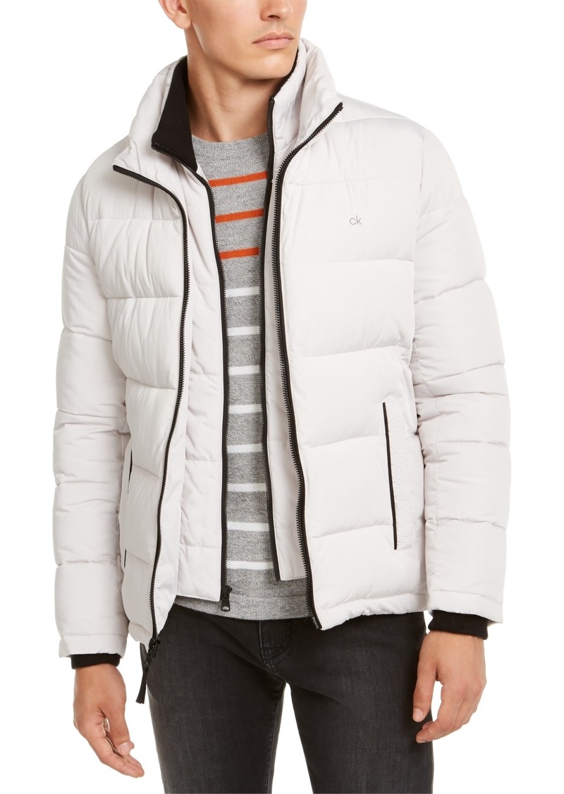 Men's Classic Puffer With Set In Bib Detail, Created for Macy's - 57% Off!