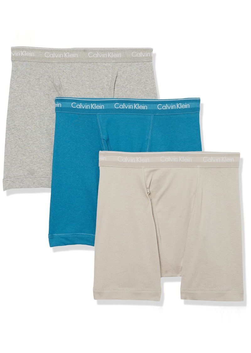 Calvin Klein Men's Cotton Classics 3-Pack Boxer Brief  L