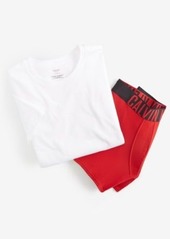 Calvin Klein Mens Cotton Classics 3 Pk. Crewneck T Shirts Intense Power 3 Pk. Boxer Briefs