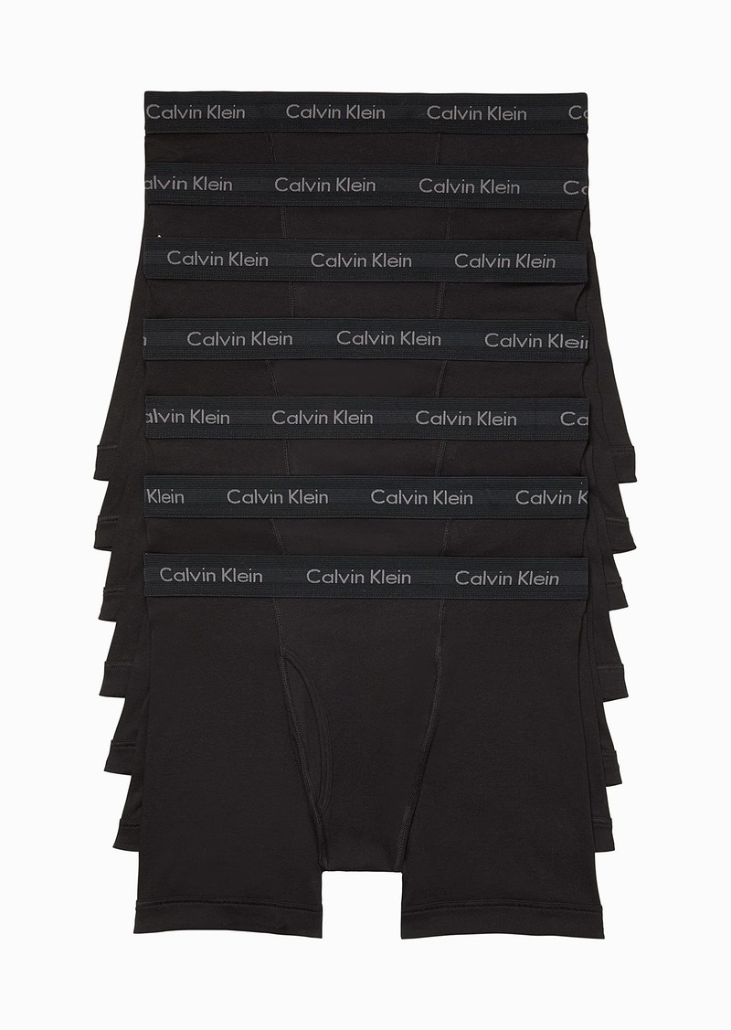Calvin Klein Men's Cotton Classics 7-Pack Boxer Brief  S