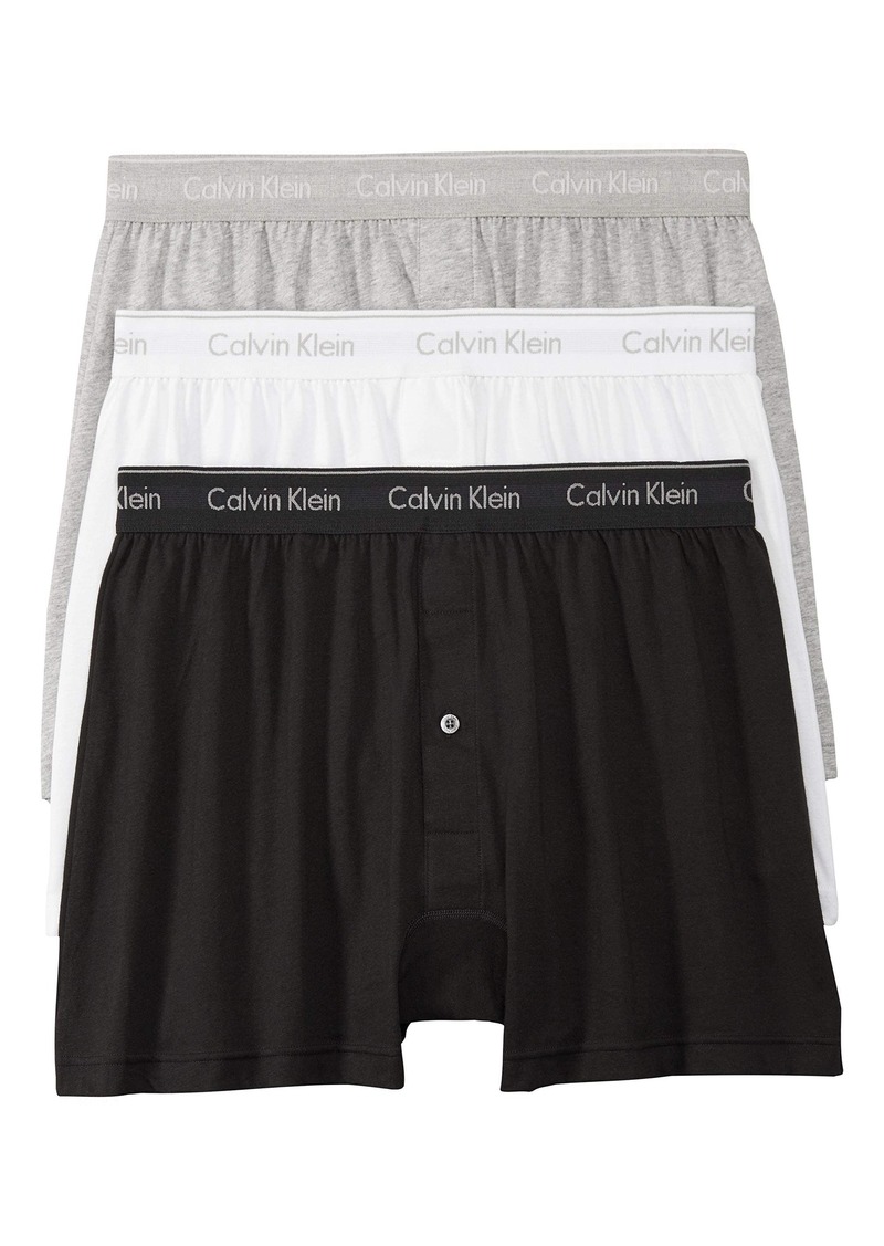 Calvin Klein Men's Cotton Classics Multi-Pack Knit Boxers