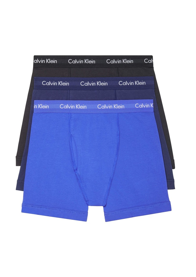 Calvin Klein Men's Cotton Stretch 3-Pack Boxer Brief L