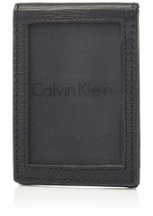 Calvin Klein Men's Credit Card Case with ID Flap black