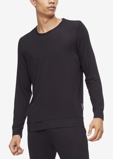 Calvin Klein Men's Ultra Soft Modern Modal Crewneck Lounge Sweatshirt - Black