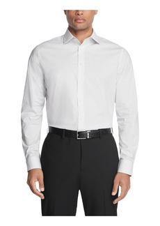 Calvin Klein Men's Dress Shirt Regular Fit Non Iron Stretch Stripe