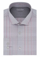 Calvin Klein Men's Dress Shirt Xtreme Slim Fit Thermal Stretch Check