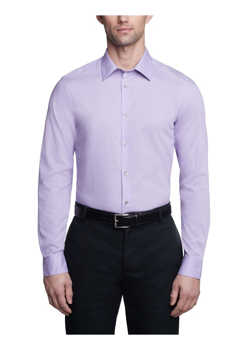 Calvin Klein Men's Dress Shirts Slim Fit Non Iron Solid