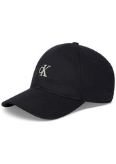 Calvin Klein Men's Embroidered Small Monogram Twill Baseball Cap - Bright White