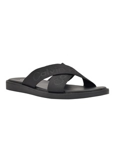 Calvin Klein Men's Evano Casual Slip-On Sandals - Black