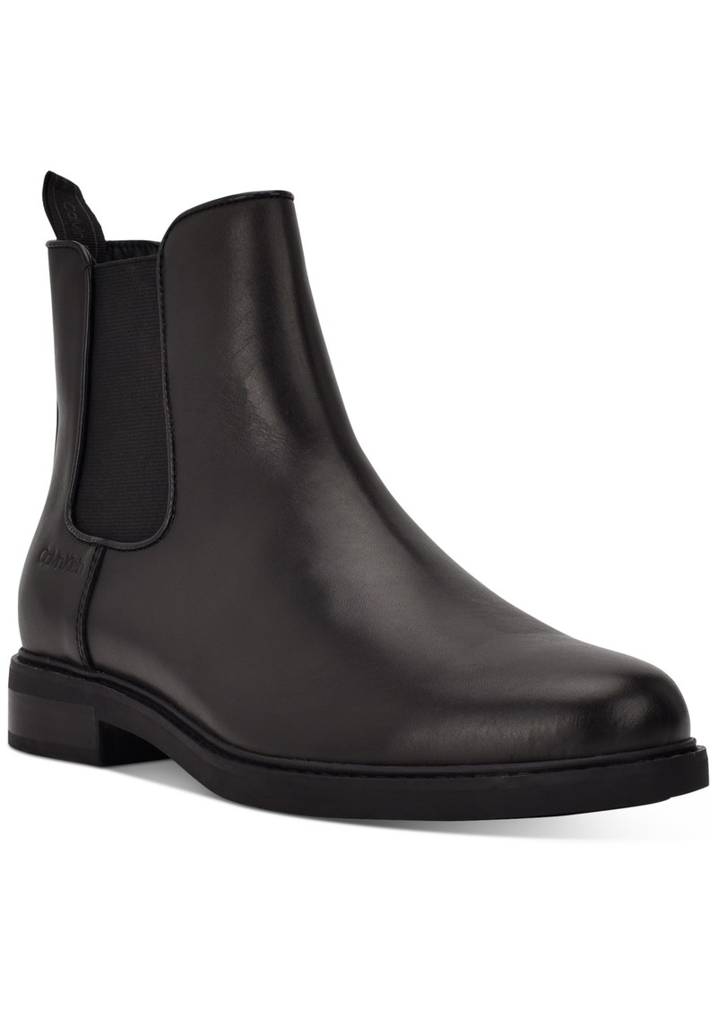 Calvin Klein Men's Fenwick Pull On Chelsea Boots - Black