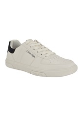 Calvin Klein Men's Glenti Lace-Up Casual Sneakers - Ivory/Black