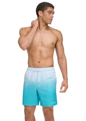 "Calvin Klein Men's Gradient Dot Print 7"" Volley Swim Trunks - Atlantis"