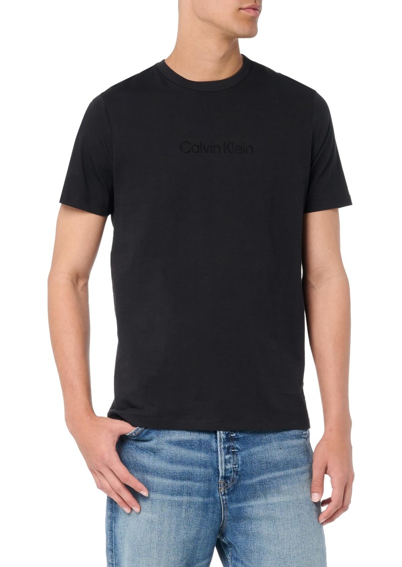 Calvin Klein Men's Shiny CK Logo T-Shirt