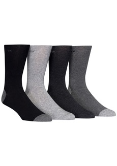 Calvin Klein Men's Heel Toe Socks 4-Pack - Grey Assorted