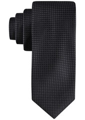 Calvin Klein Men's Indigo Houndstooth Tie - Black