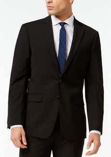 Calvin Klein Men's Slim-Fit Wool Infinite Stretch Suit Jacket - Black
