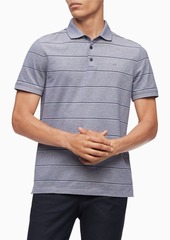 Calvin Klein Men's Jacquard Stripe Short Sleeve Polo Shirt