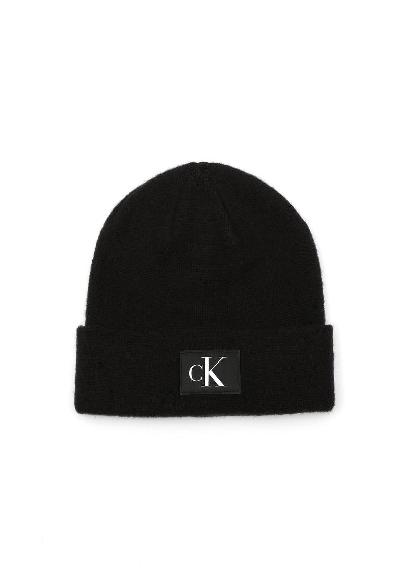 Calvin Klein Men's Key Item Woven CK Patch Cuff Hat