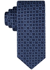 Calvin Klein Men's Lattice Medallion Tie - Navy