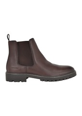 Calvin Klein Men's Letrel Almond Toe Lug Sole Booties - Dark Brown