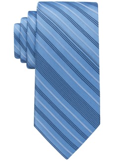 Calvin Klein Men's Linear Stripe Tie - Light Blue